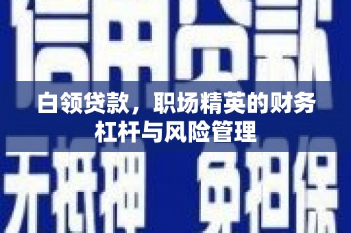 吕梁白领贷款，职场精英的财务杠杆与风险管理