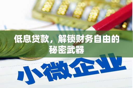 吕梁低息贷款，解锁财务自由的秘密武器