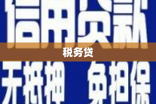 吕梁税务贷