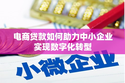吕梁电商贷款如何助力中小企业实现数字化转型