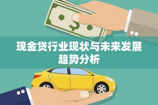 吕梁现金贷行业现状与未来发展趋势分析