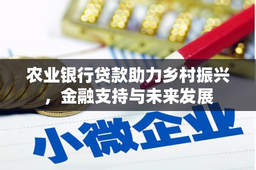 吕梁农业银行贷款助力乡村振兴，金融支持与未来发展