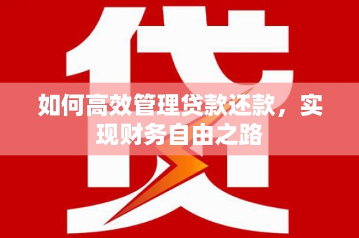 吕梁如何高效管理贷款还款，实现财务自由之路