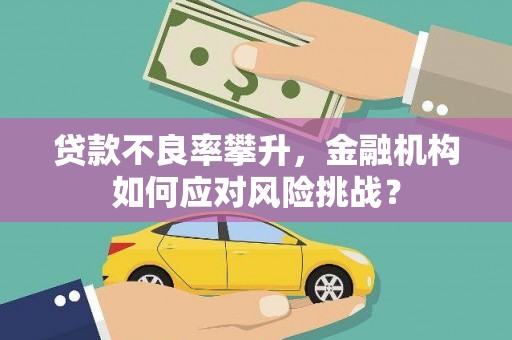 吕梁贷款不良率攀升，金融机构如何应对风险挑战？