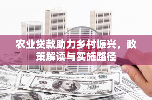 吕梁农业贷款助力乡村振兴，政策解读与实施路径