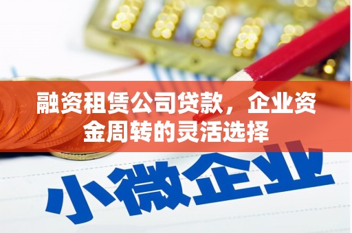 吕梁融资租赁公司贷款，企业资金周转的灵活选择