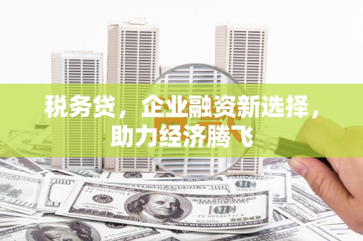 吕梁税务贷，企业融资新选择，助力经济腾飞