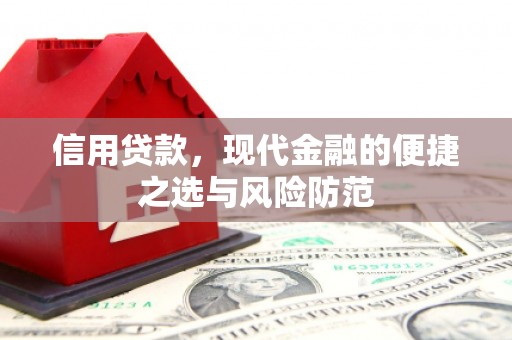 吕梁信用贷款，现代金融的便捷之选与风险防范