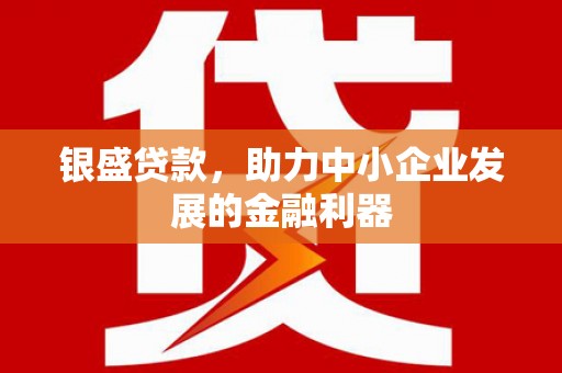 吕梁银盛贷款，助力中小企业发展的金融利器