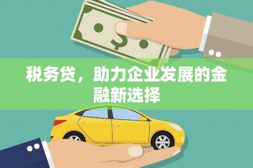 吕梁税务贷，助力企业发展的金融新选择