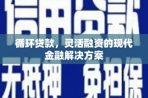 吕梁循环贷款，灵活融资的现代金融解决方案