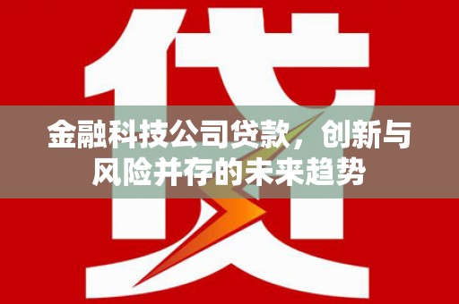 吕梁金融科技公司贷款，创新与风险并存的未来趋势