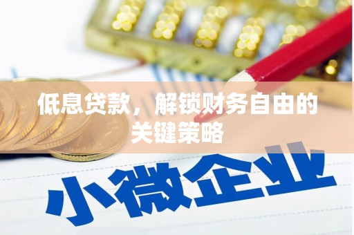 吕梁低息贷款，解锁财务自由的关键策略