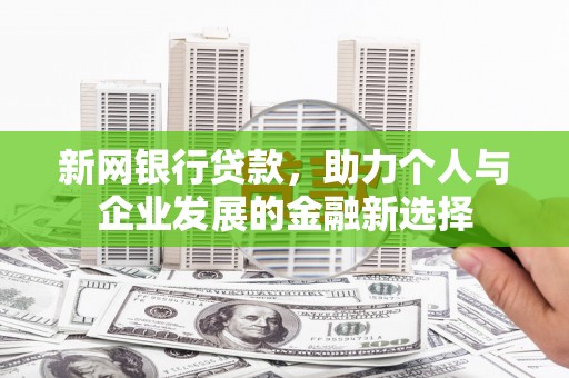 吕梁新网银行贷款，助力个人与企业发展的金融新选择