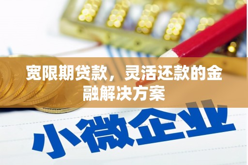 吕梁宽限期贷款，灵活还款的金融解决方案