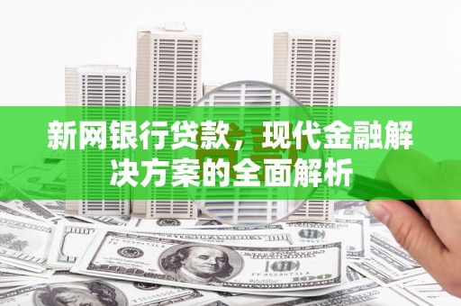 吕梁新网银行贷款，现代金融解决方案的全面解析