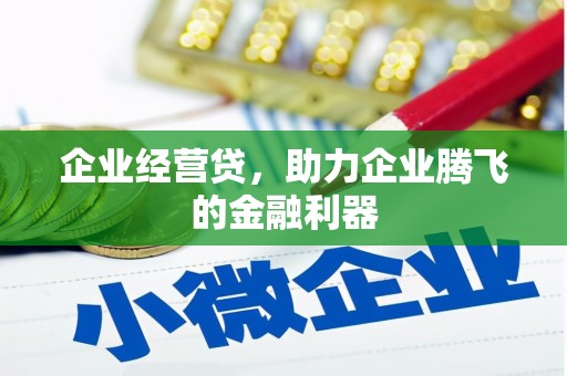 吕梁企业经营贷，助力企业腾飞的金融利器