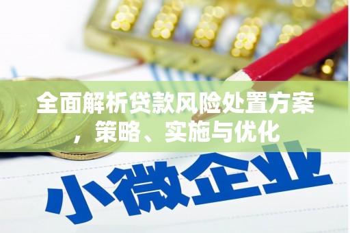 吕梁全面解析贷款风险处置方案，策略、实施与优化