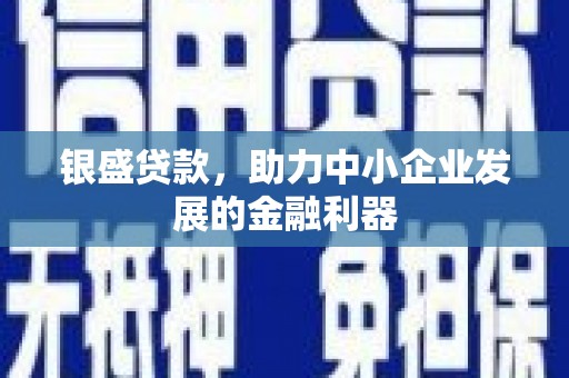吕梁银盛贷款，助力中小企业发展的金融利器