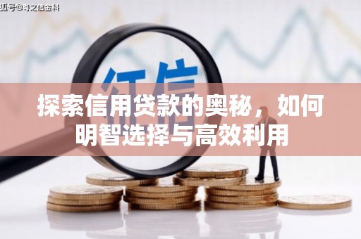 吕梁探索信用贷款的奥秘，如何明智选择与高效利用