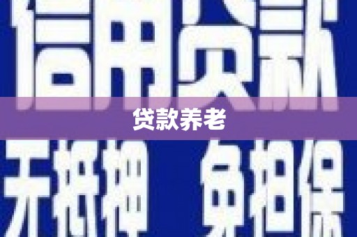吕梁贷款养老