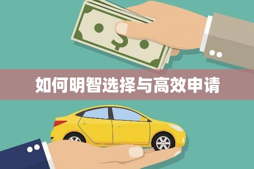 吕梁如何明智选择与高效申请